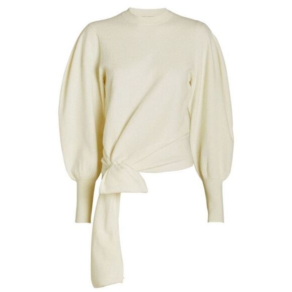 Ulla Johnson Sweaters - ULLA JOHNSON Tatiana Merino Wool Tie Waist Sweater Size XL